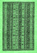 Machine Washable Abstract Emerald Green Modern Area Rugs, wshabs546emgrn