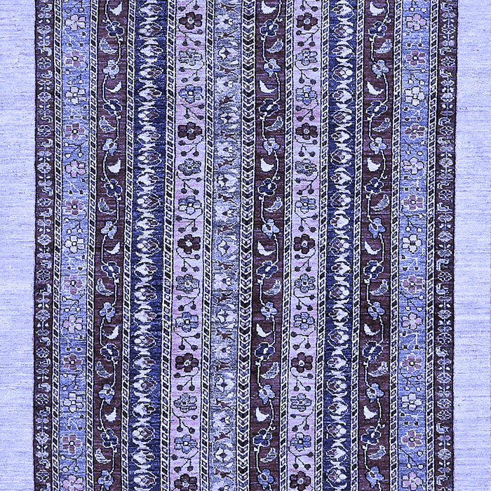 Machine Washable Abstract Blue Modern Rug, wshabs546blu