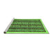 Sideview of Machine Washable Abstract Green Modern Area Rugs, wshabs546grn