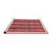 Modern Red Washable Rugs