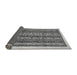 Sideview of Abstract Gray Modern Rug, abs546gry