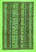 Machine Washable Abstract Green Modern Area Rugs, wshabs546grn