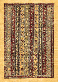 Abstract Brown Modern Rug, abs546brn