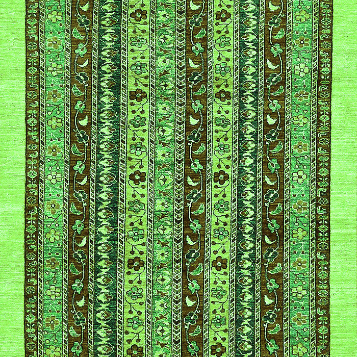 Abstract Green Modern Rug, abs546grn