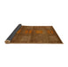 Sideview of Abstract Sedona Brown Modern Rug, abs5470