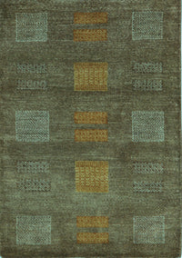 Abstract Light Blue Modern Rug, abs5470lblu