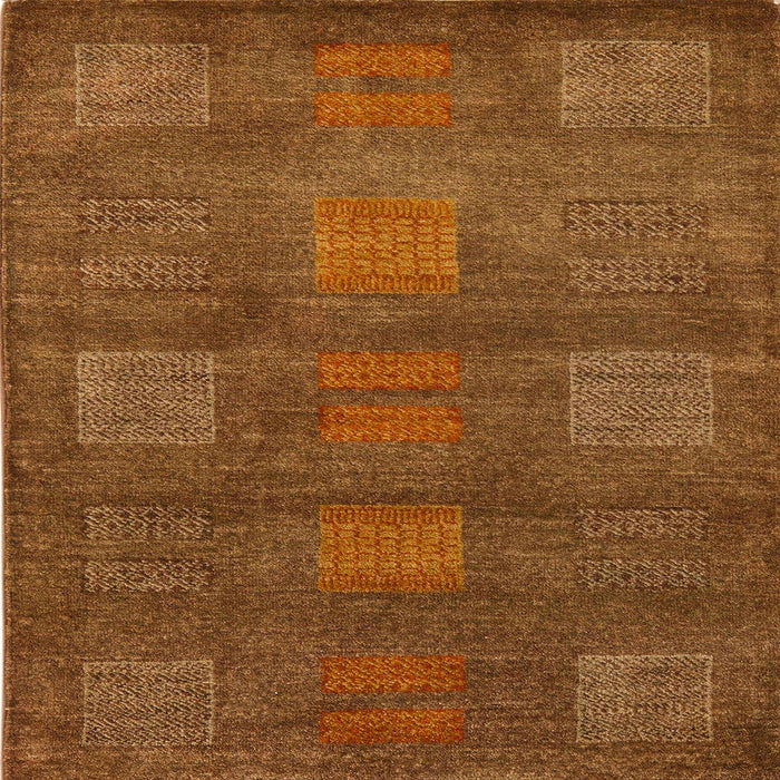 Square Abstract Sedona Brown Modern Rug, abs5470