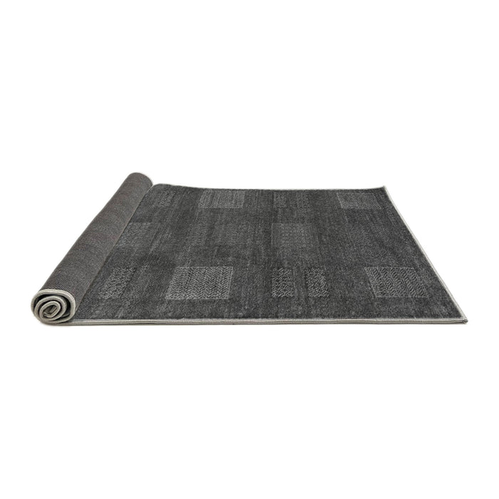 Sideview of Abstract Gray Modern Rug, abs5470gry