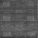 Square Abstract Gray Modern Rug, abs5470gry