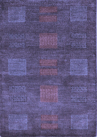 Abstract Blue Modern Rug, abs5470blu