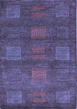 Abstract Blue Modern Rug, abs5470blu