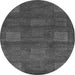 Round Abstract Gray Modern Rug, abs5470gry