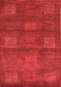 Abstract Red Modern Rug, abs5470red