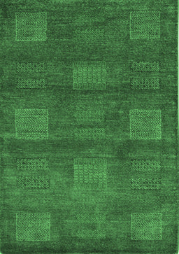 Abstract Emerald Green Modern Rug, abs5470emgrn