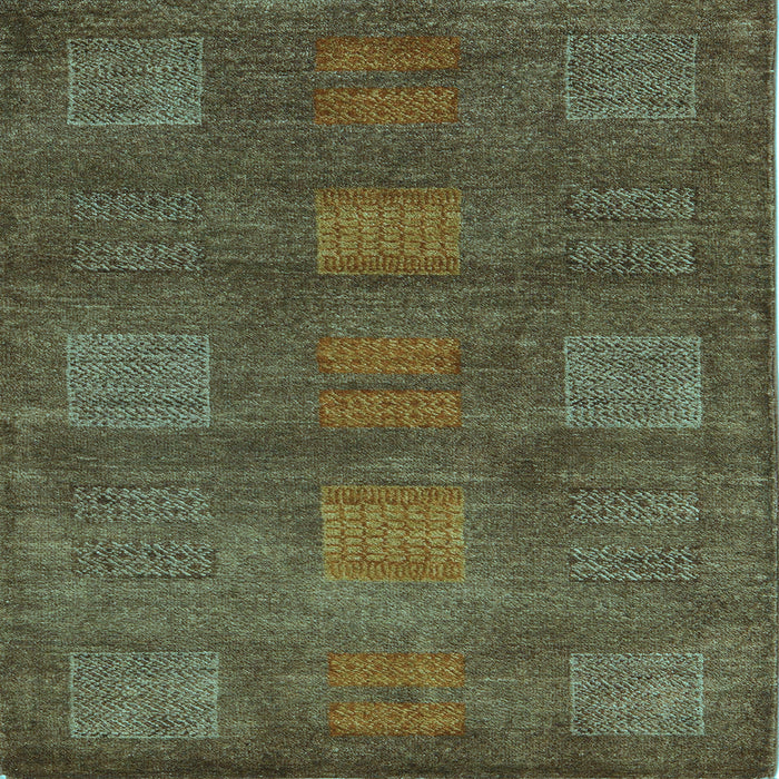Square Abstract Light Blue Modern Rug, abs5470lblu