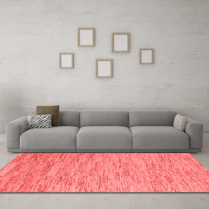 Modern Red Washable Rugs
