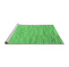 Sideview of Machine Washable Solid Emerald Green Modern Area Rugs, wshabs5471emgrn