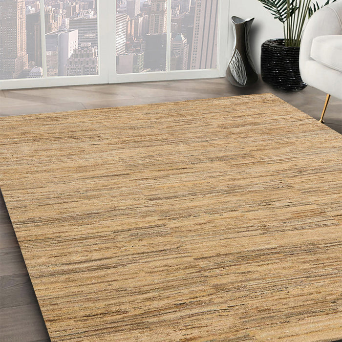 Machine Washable Abstract Bronze Brown Rug in a Family Room, wshabs5471