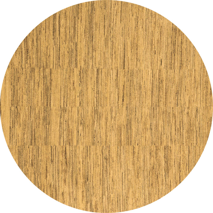Round Machine Washable Solid Brown Modern Rug, wshabs5471brn