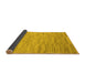 Sideview of Solid Yellow Modern Rug, abs5471yw