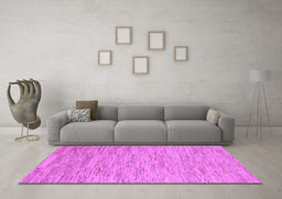 Machine Washable Solid Purple Modern Area Rugs in a Living Room, wshabs5471pur