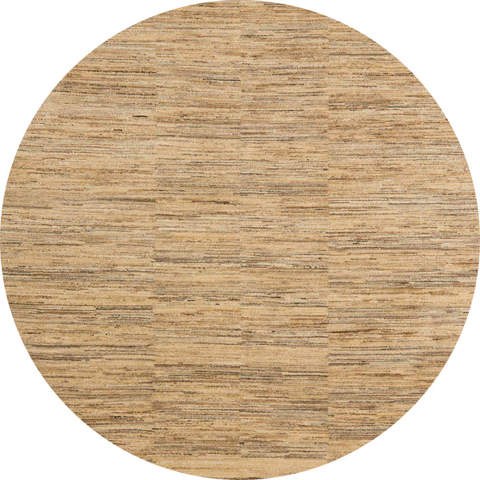 Round Machine Washable Abstract Bronze Brown Rug, wshabs5471