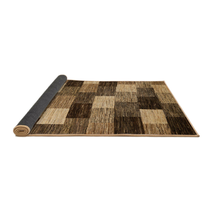 Sideview of Abstract Bronze Brown Modern Rug, abs5472