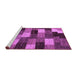 Sideview of Machine Washable Abstract Purple Modern Area Rugs, wshabs5472pur