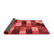 Abstract Red Modern Area Rugs