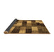 Sideview of Abstract Brown Modern Rug, abs5472brn