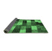 Sideview of Abstract Emerald Green Modern Rug, abs5472emgrn