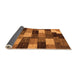 Sideview of Abstract Orange Modern Rug, abs5472org