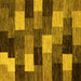 Square Abstract Yellow Modern Rug, abs5472yw