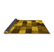 Sideview of Abstract Yellow Modern Rug, abs5472yw