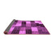 Sideview of Abstract Purple Modern Rug, abs5472pur