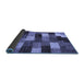 Sideview of Abstract Blue Modern Rug, abs5472blu