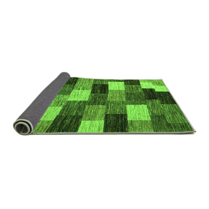 Sideview of Abstract Green Modern Rug, abs5472grn