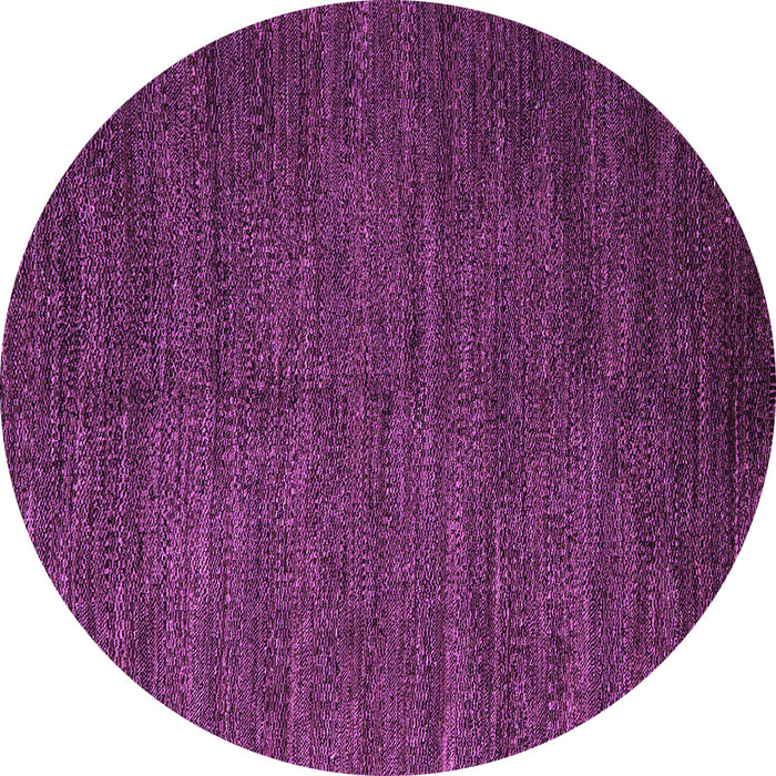Round Machine Washable Abstract Purple Modern Area Rugs, wshabs5473pur