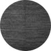 Round Machine Washable Abstract Gray Modern Rug, wshabs5473gry