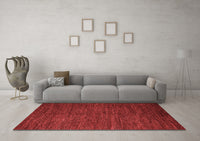 Machine Washable Abstract Red Modern Rug, wshabs5473red