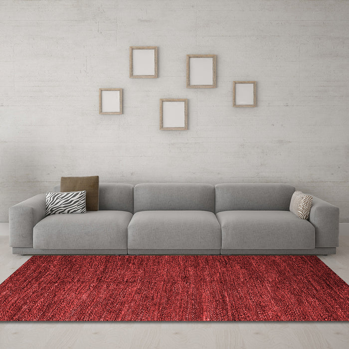 Modern Red Washable Rugs