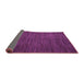 Sideview of Abstract Purple Modern Rug, abs5473pur