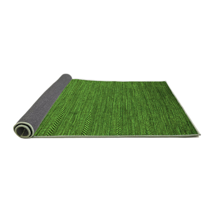 Sideview of Abstract Green Modern Rug, abs5474grn