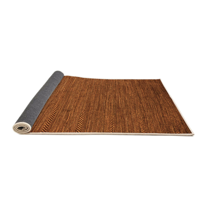 Sideview of Abstract Orange Modern Rug, abs5474org