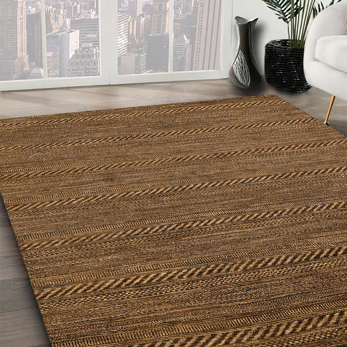 Machine Washable Abstract Red Brown Rug in a Family Room, wshabs5474