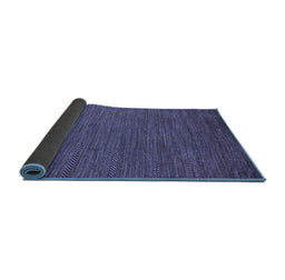 Sideview of Abstract Blue Modern Rug, abs5474blu
