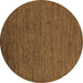 Round Machine Washable Abstract Brown Modern Rug, wshabs5474brn