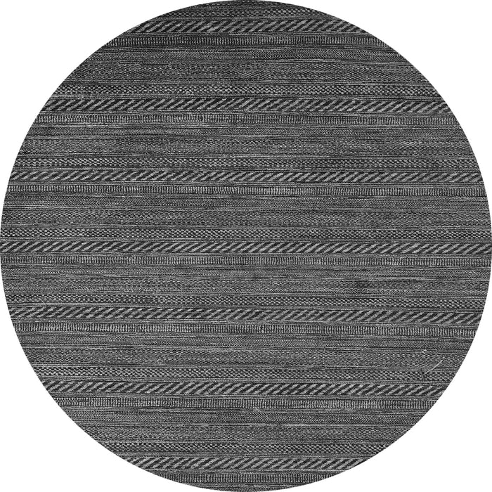 Round Abstract Gray Modern Rug, abs5474gry