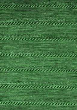 Abstract Emerald Green Modern Rug, abs5474emgrn