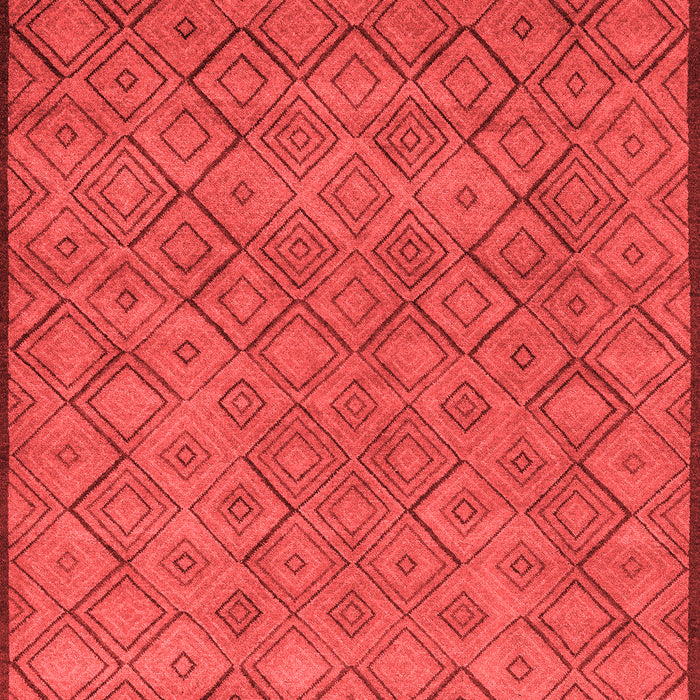 Abstract Red Modern Area Rugs